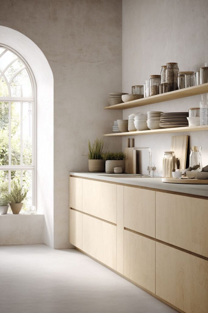 Scandinavian-Inspired Pale Birch Minimalism