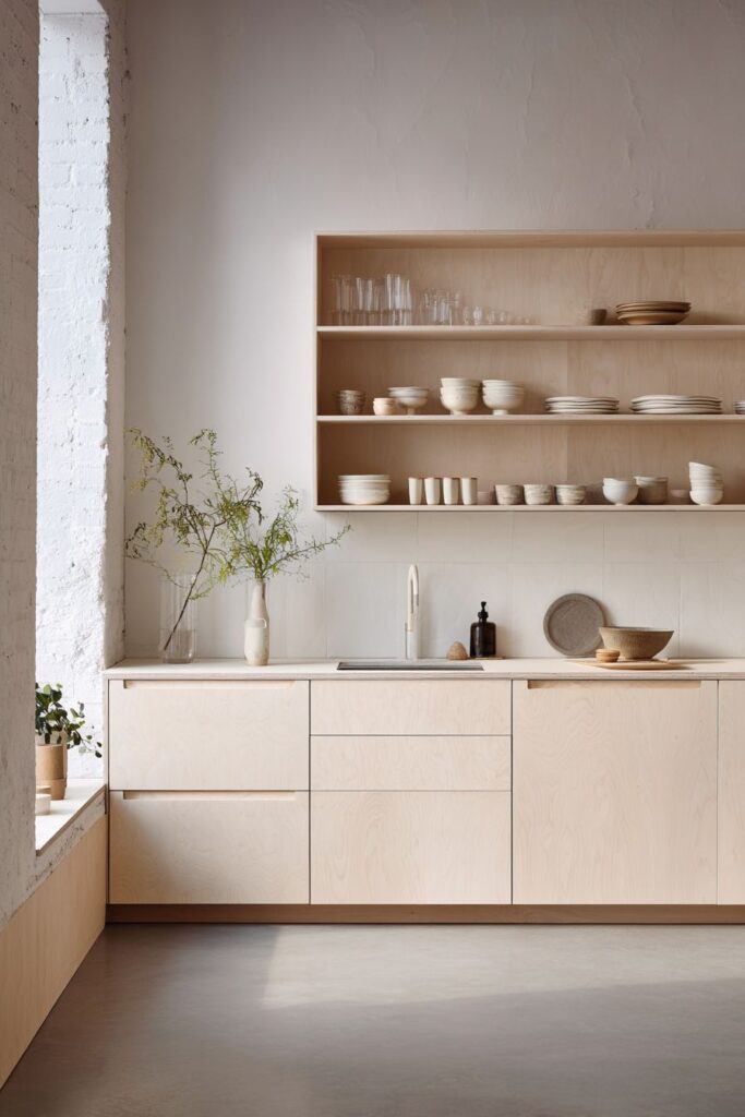 Scandinavian-Inspired Pale Birch Minimalism