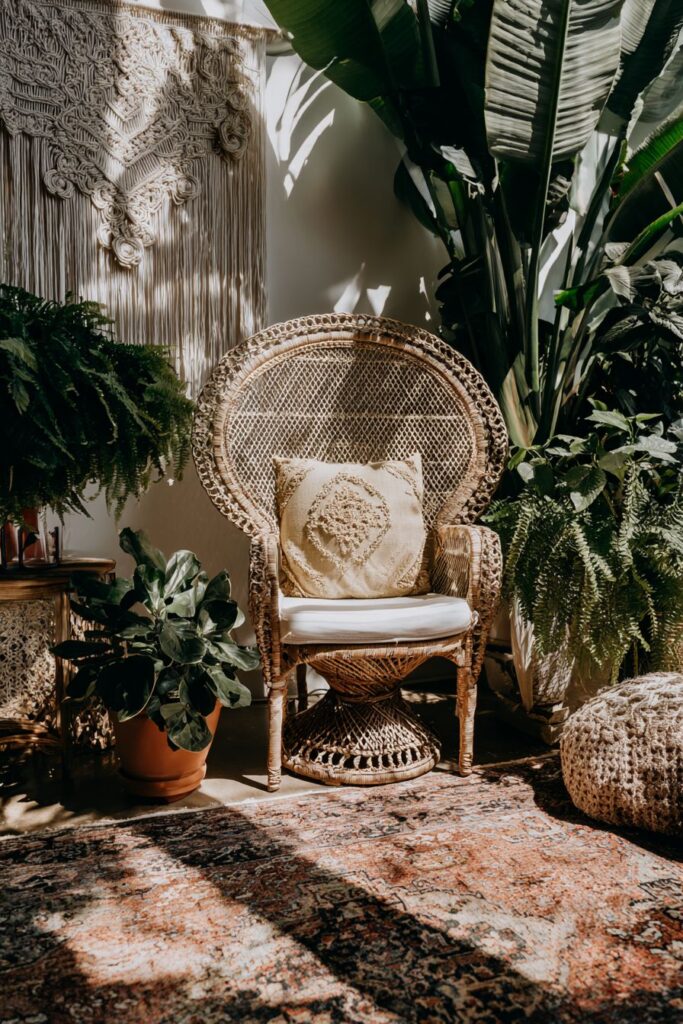 Bohemian Bliss: Natural Rattan Retreat