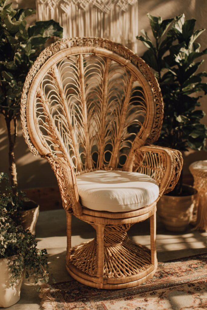 Bohemian Bliss: Natural Rattan Retreat