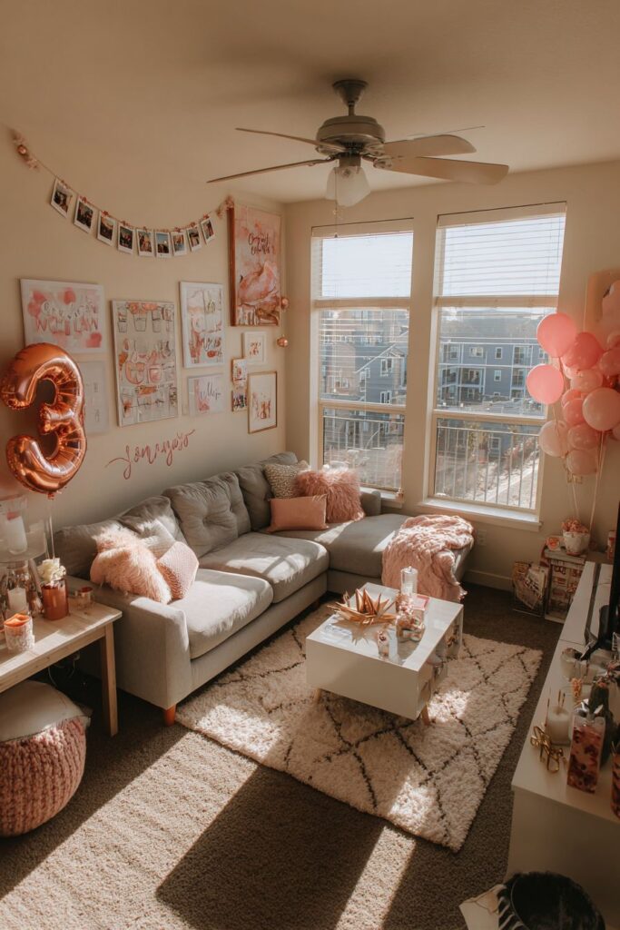 Multi-Functional Studio Apartment Anniversary Setup