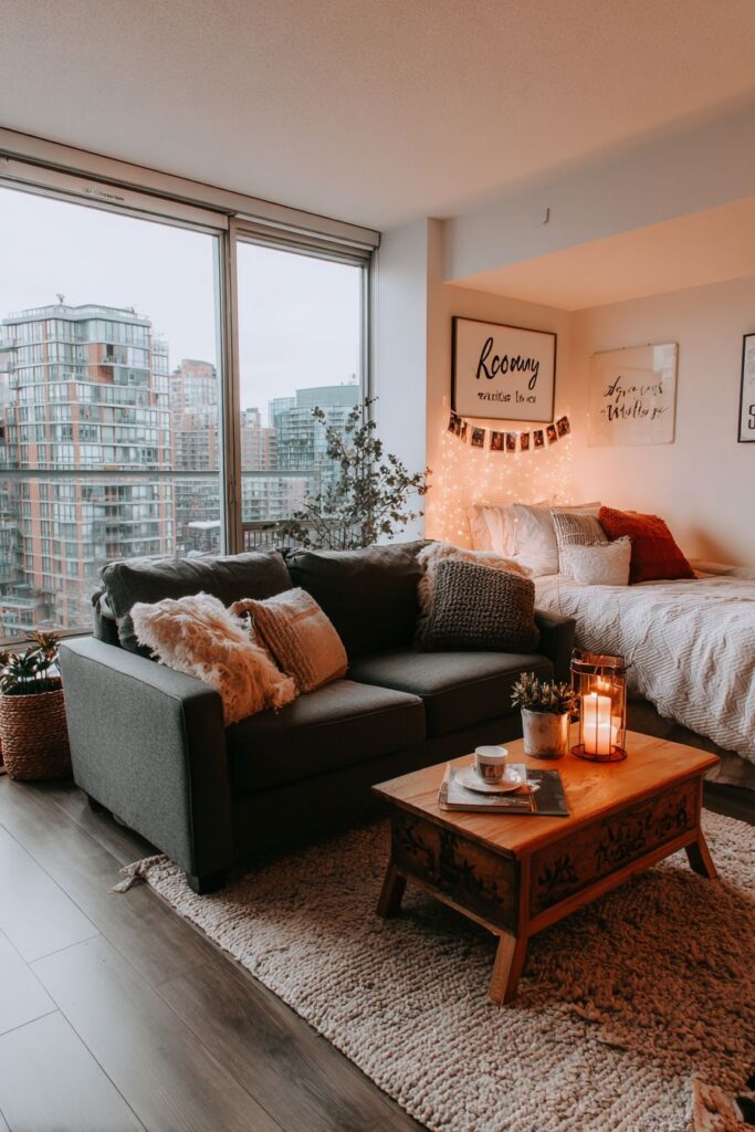 Multi-Functional Studio Apartment Anniversary Setup