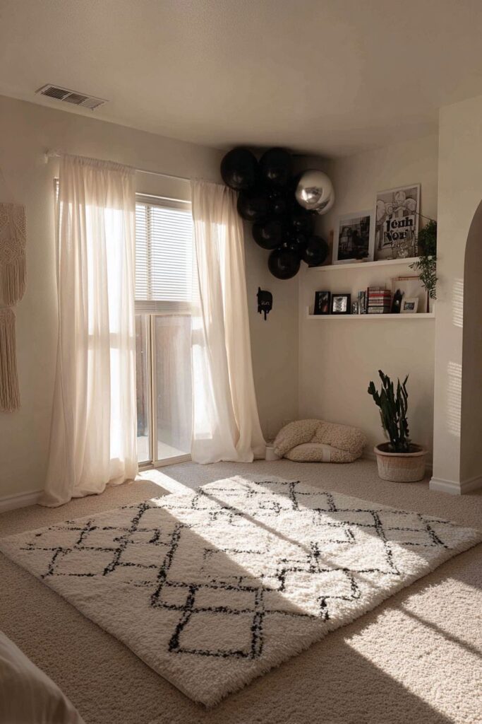 Minimalist Celebration with Strategic Decor Additions