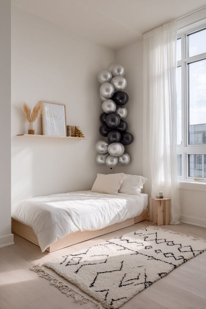 Minimalist Celebration with Strategic Decor Additions