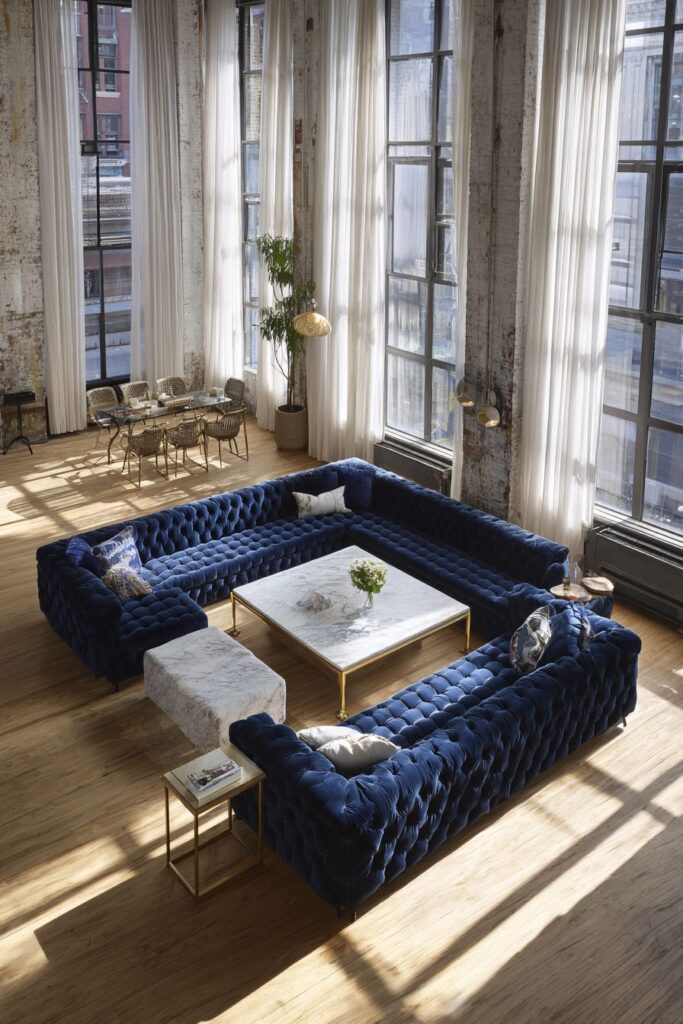 Luxurious L-Shaped Conversation