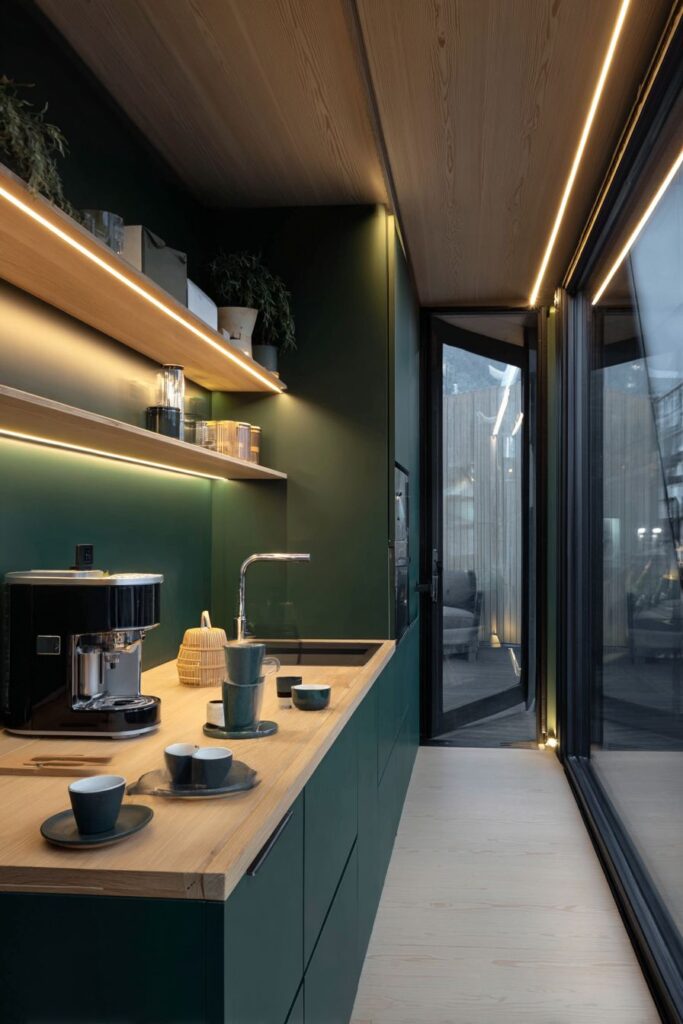 Compact Hunter Green Efficiency