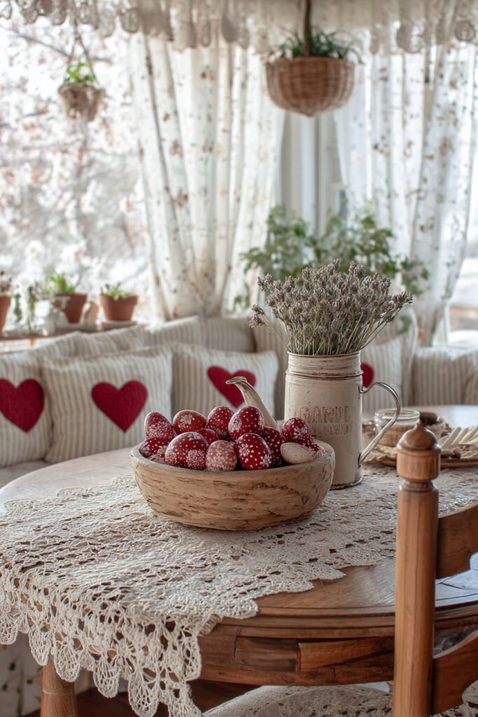 Farmhouse Valentine Table Runner