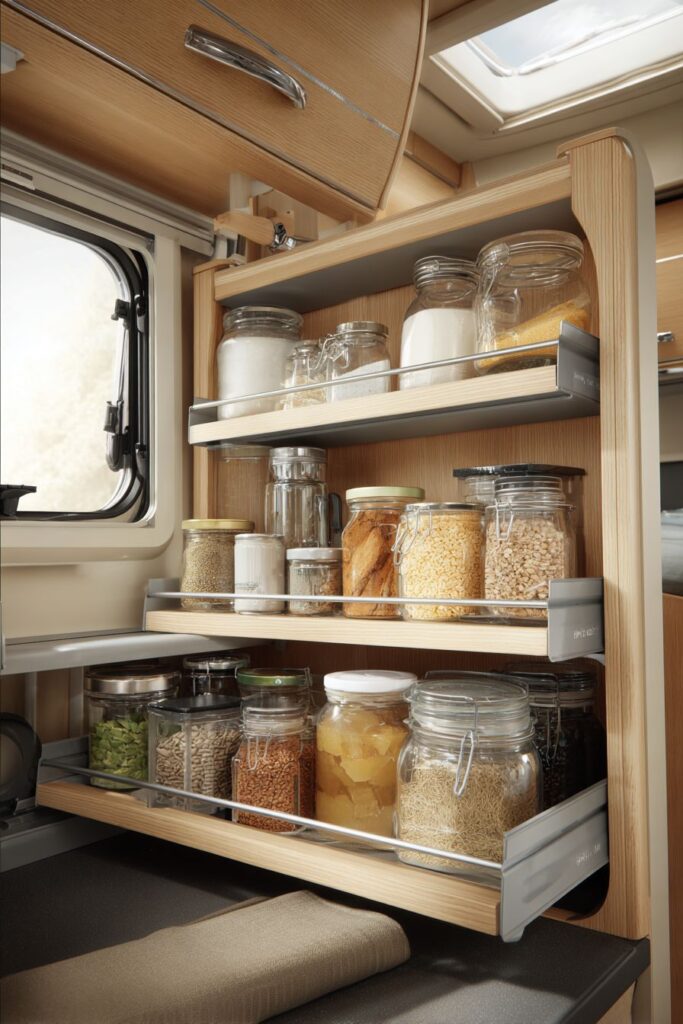  Space-Maximizing Light Oak Floor-to-Ceiling Cabinets