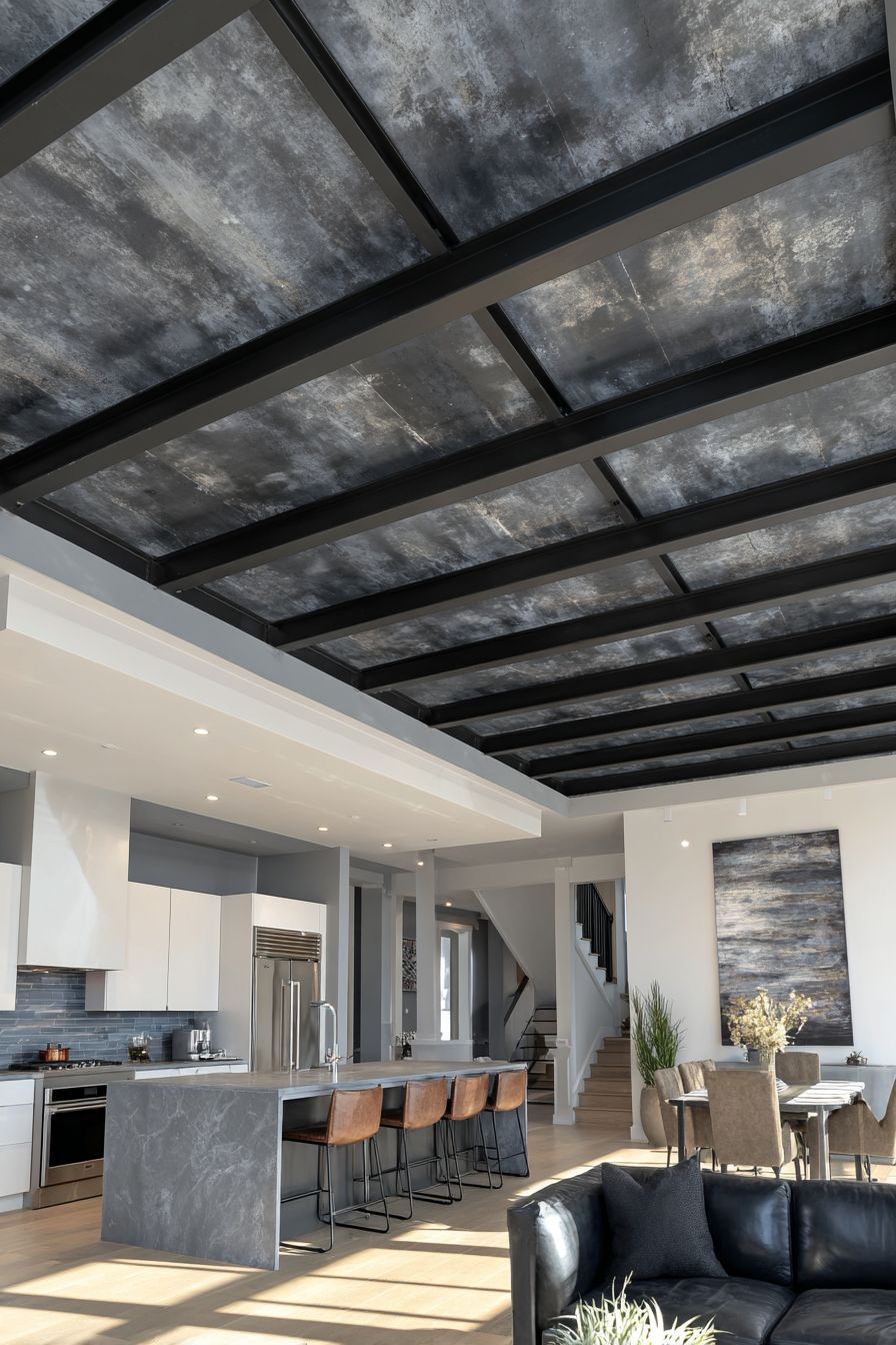 Industrial-Modern Ceiling Statement