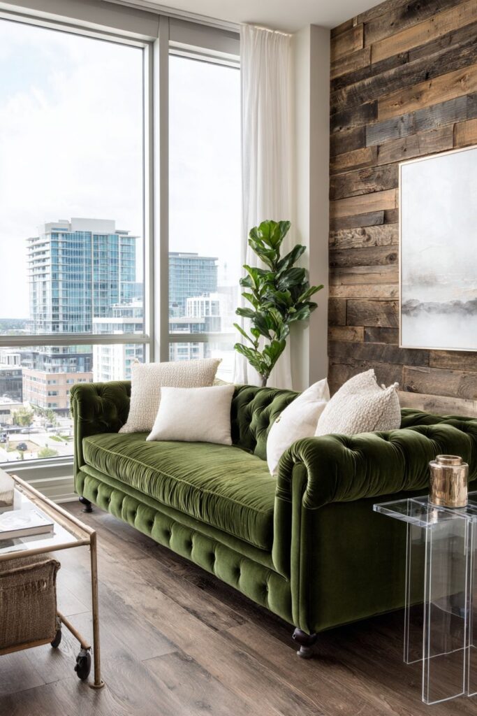 Velvet Luxury Meets Transparent Minimalism