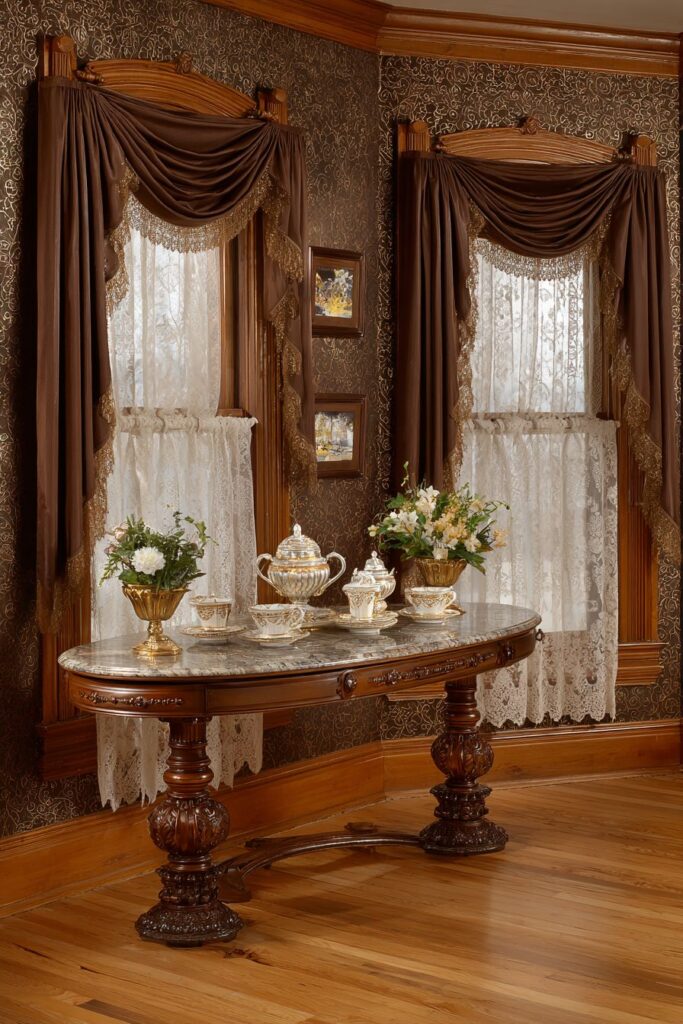 Marble-topped Serving Station Luxury