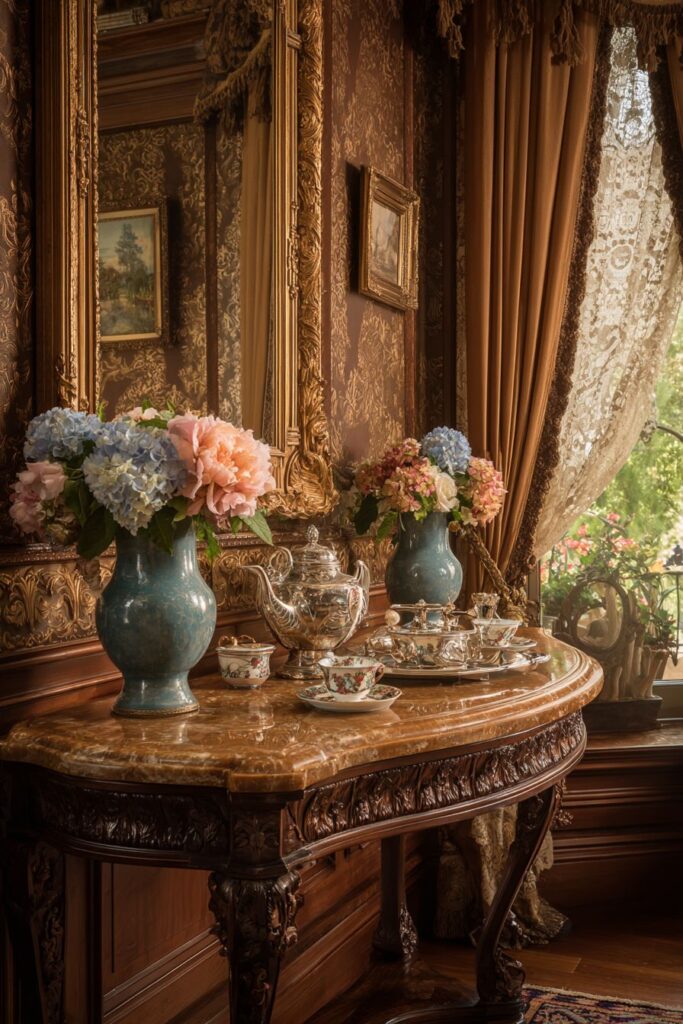 Marble-topped Serving Station Luxury