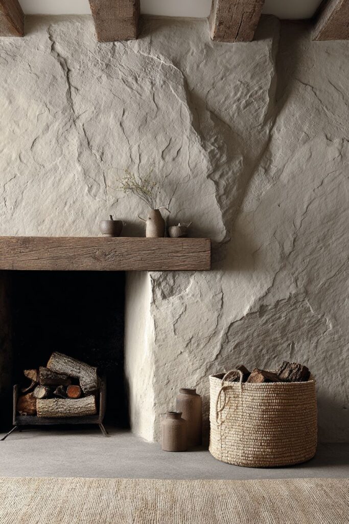  Stone Fireplace Sanctuary