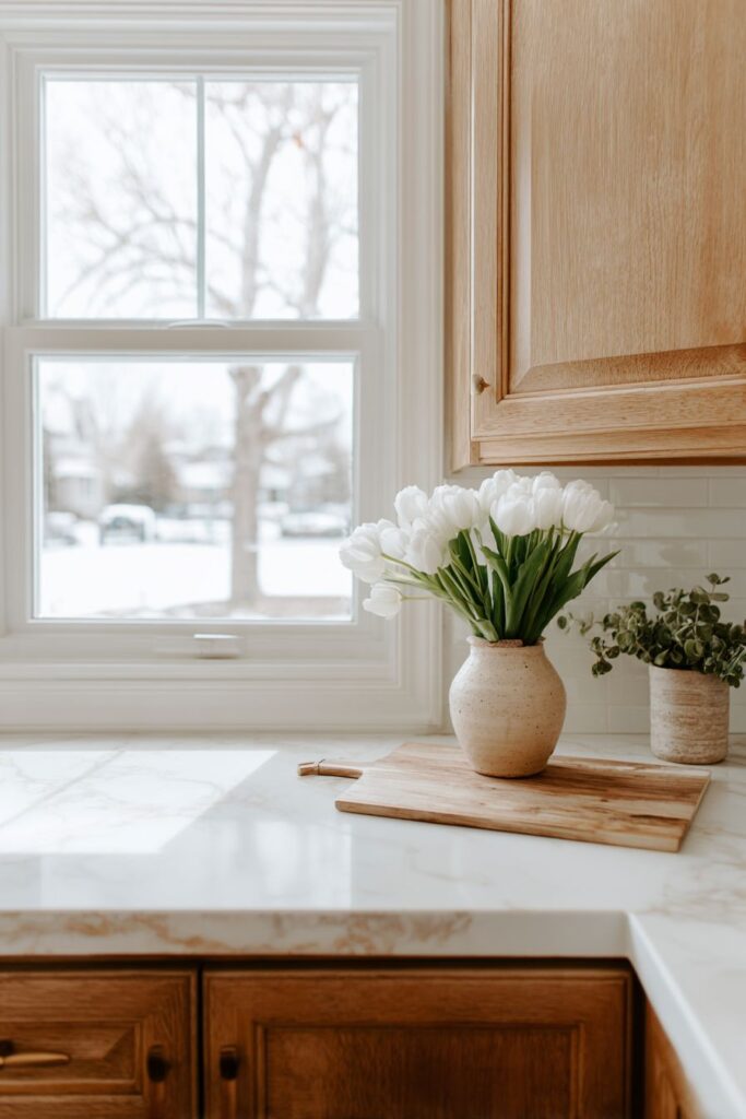 Scandinavian Simplicity with Understated Winter Beauty