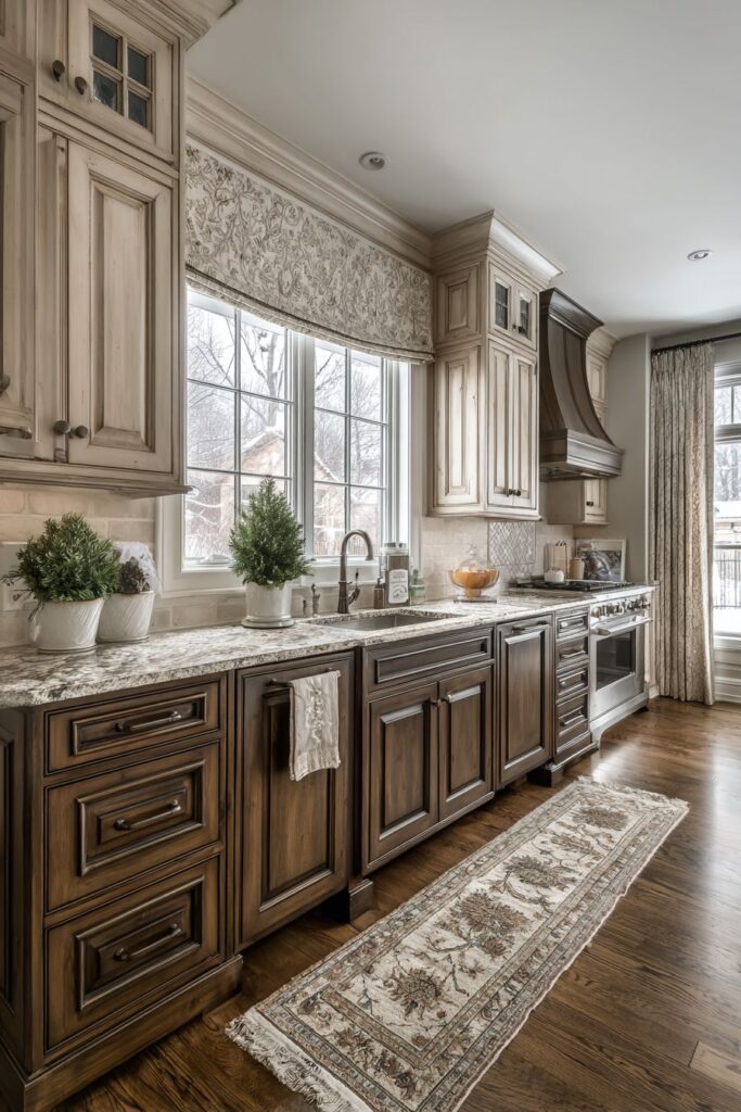 Two-Toned Transitional Elegance