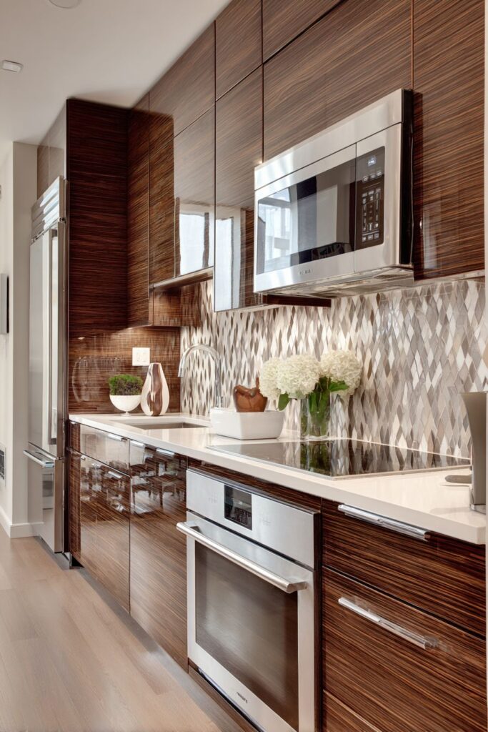  Modern Mahogany with Geometric Accents