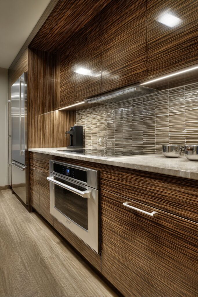  Modern Mahogany with Geometric Accents