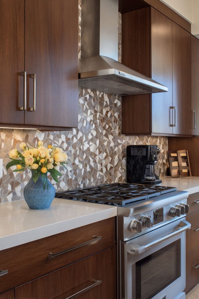  Modern Mahogany with Geometric Accents