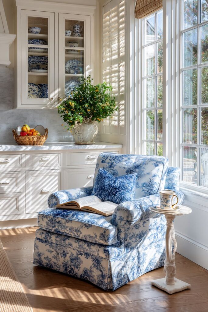 Cozy Cottage Kitchen Reading Corner