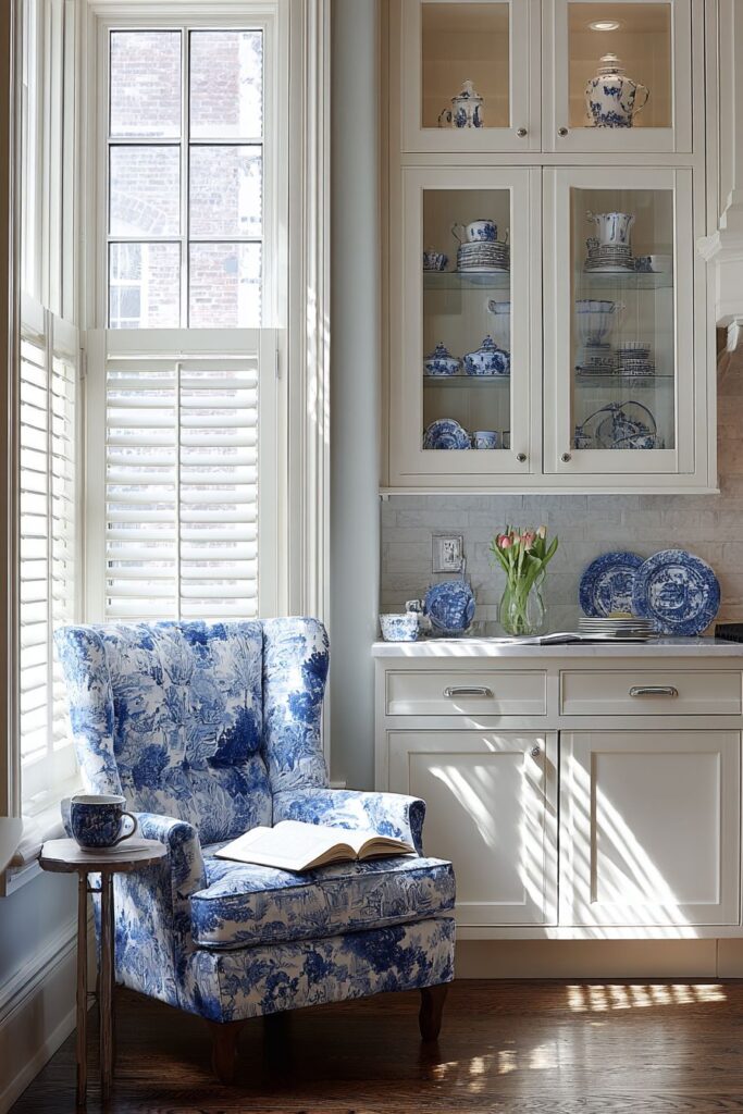 Cozy Cottage Kitchen Reading Corner