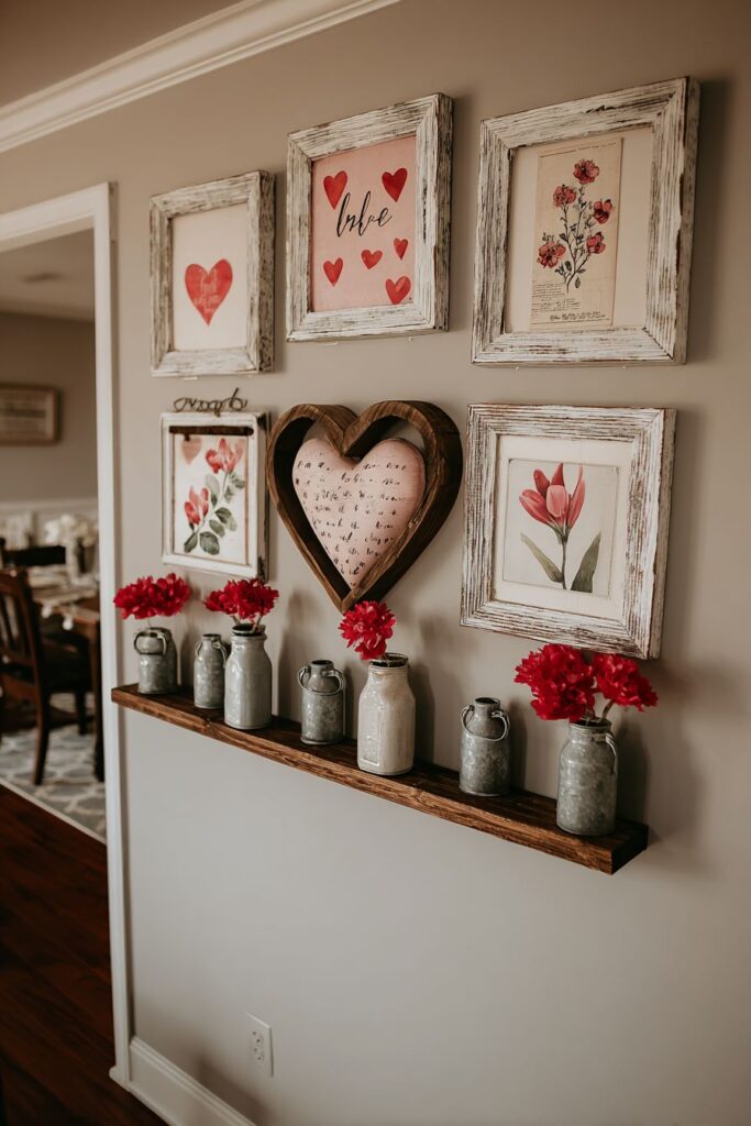 Reclaimed Wood Heart Art