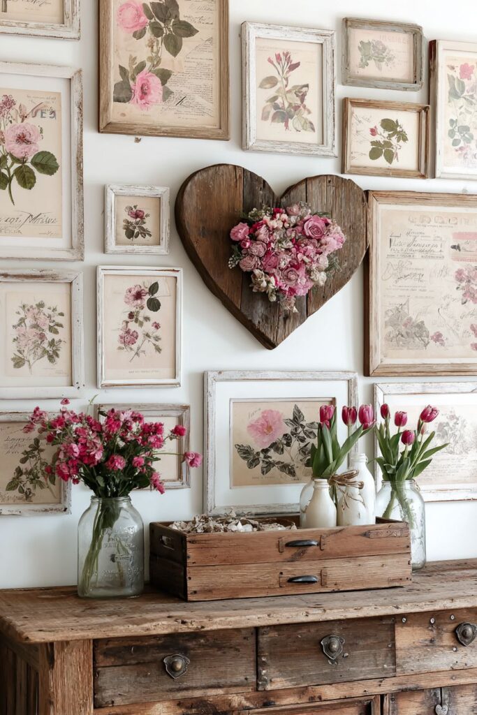 Reclaimed Wood Heart Art