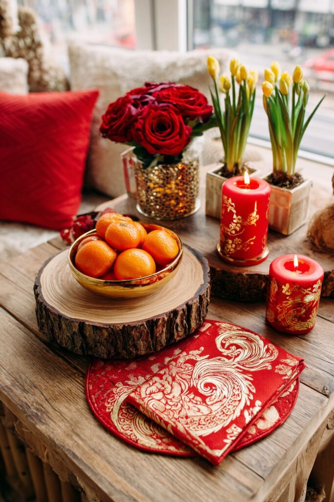 Modern Kitchen Breakfast Nook with Festive Table Setting