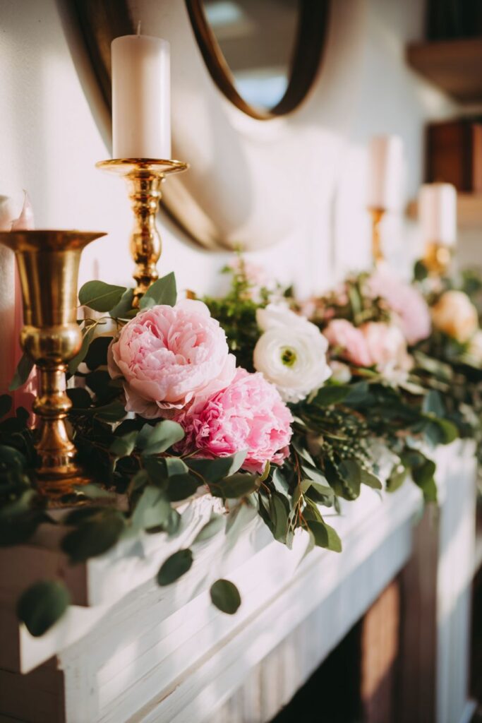 Mantel Magic with Spring Florals