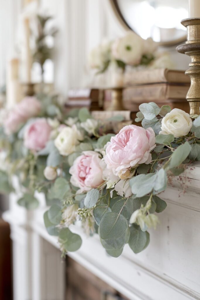 Mantel Magic with Spring Florals