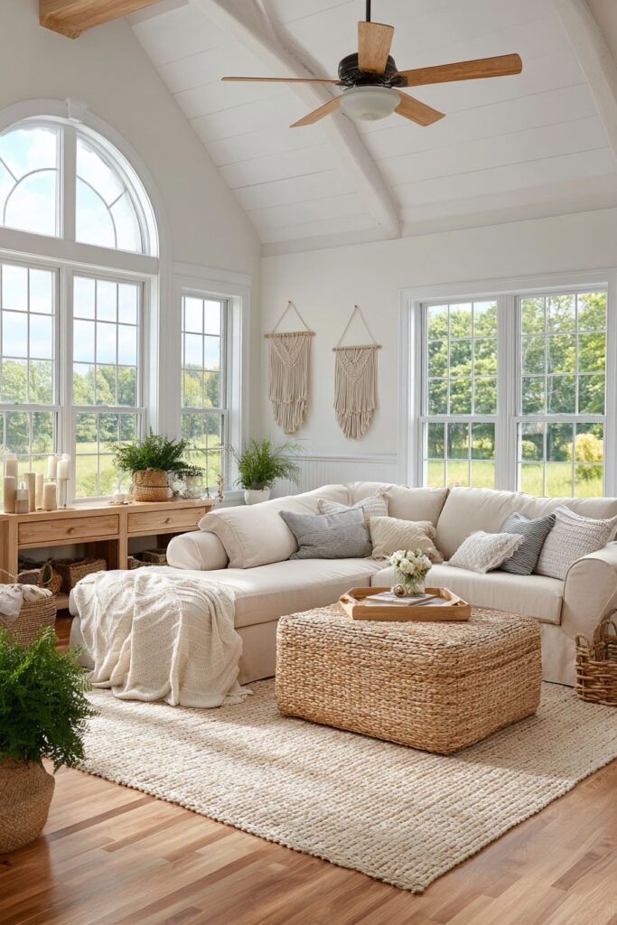 Natural Fiber Texture Focus with Practical Elements