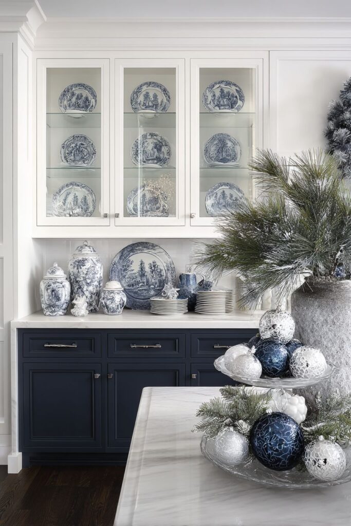 Traditional Navy and White Winter Sophistication