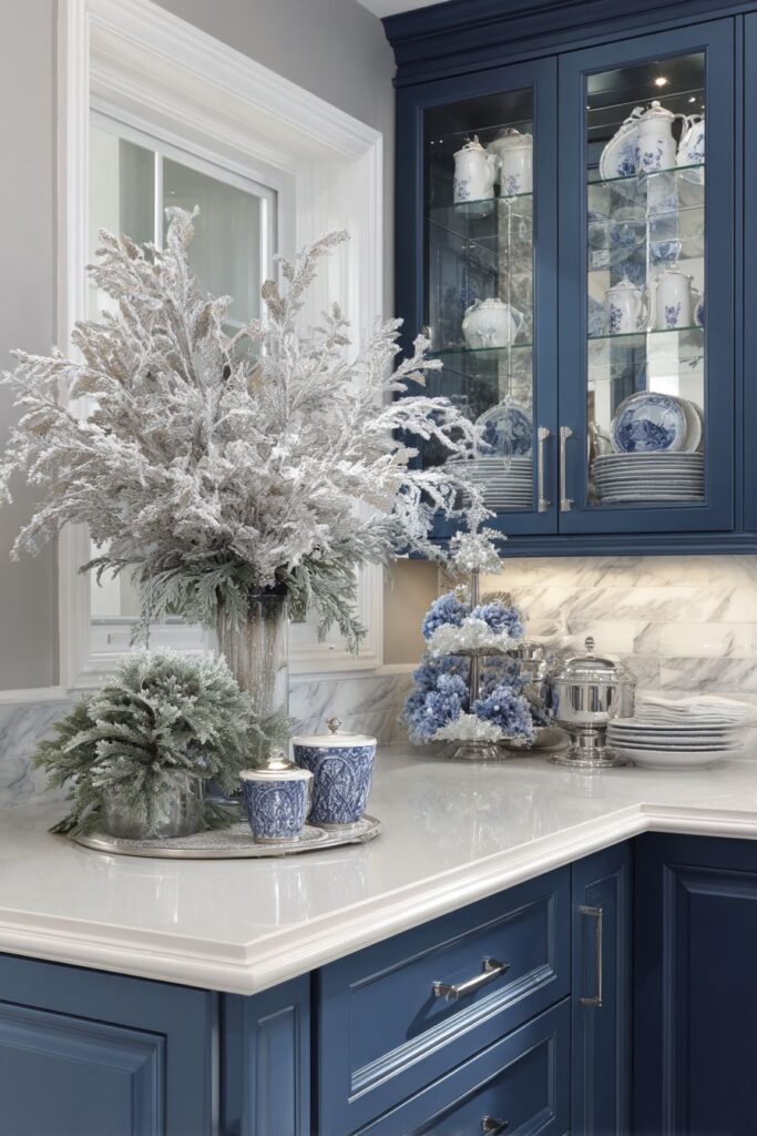 Traditional Navy and White Winter Sophistication