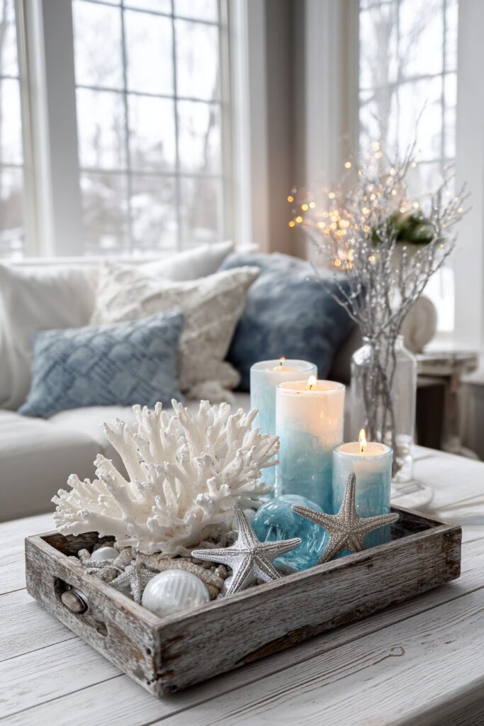 Coastal Winter Coffee Table Fusion