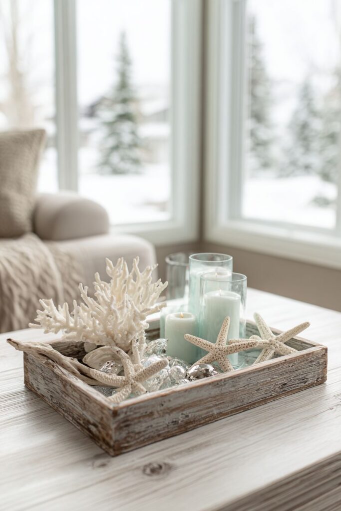 Coastal Winter Coffee Table Fusion