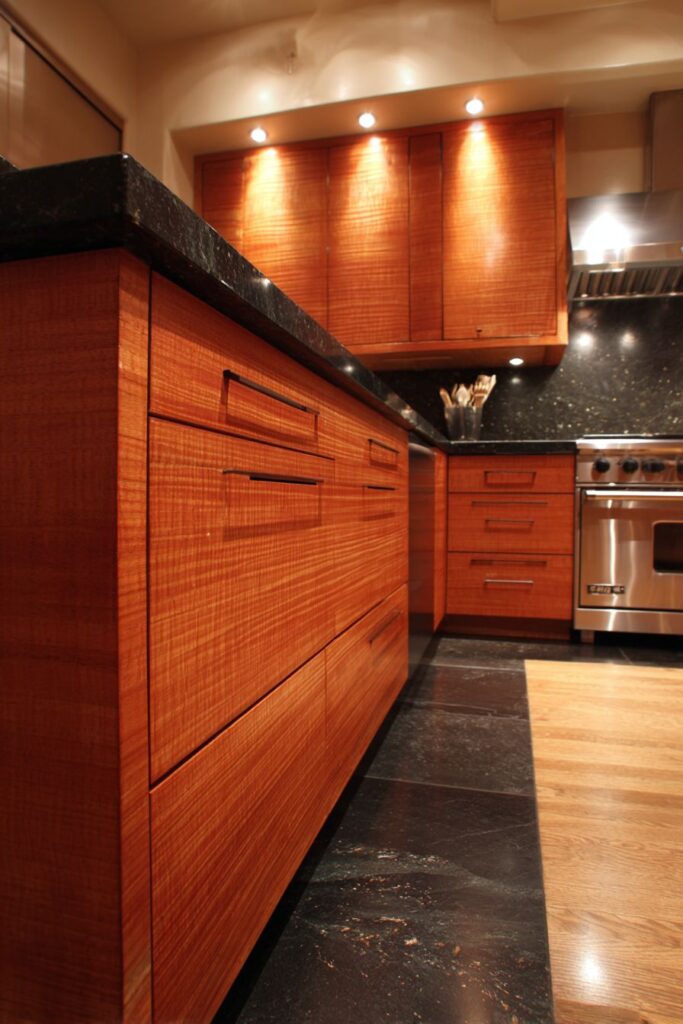 Contemporary Cherry Wood Minimalist Design