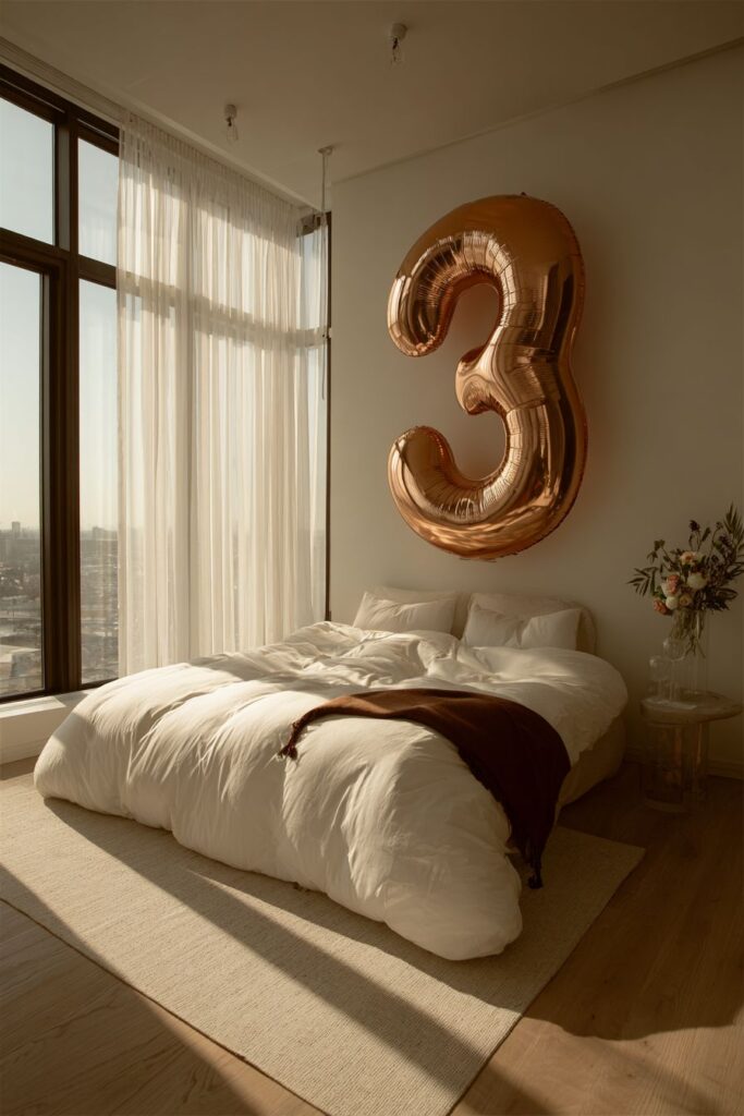 Modern Minimalist Statement Bedroom