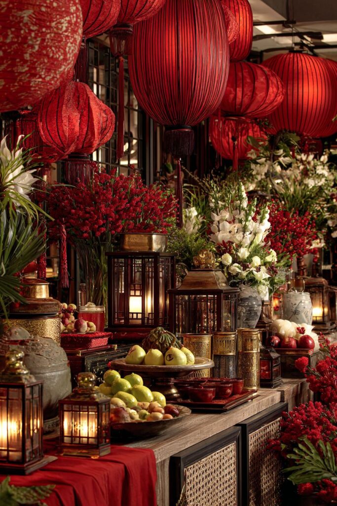 Traditional Family Room Altar Display