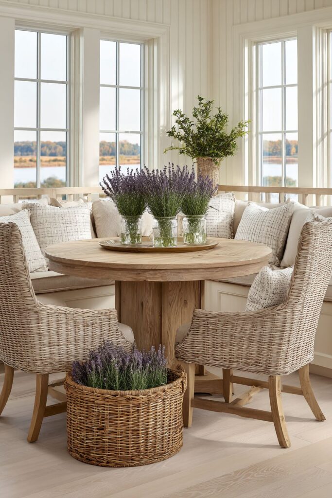 Farmhouse Table as Central Gathering Hub