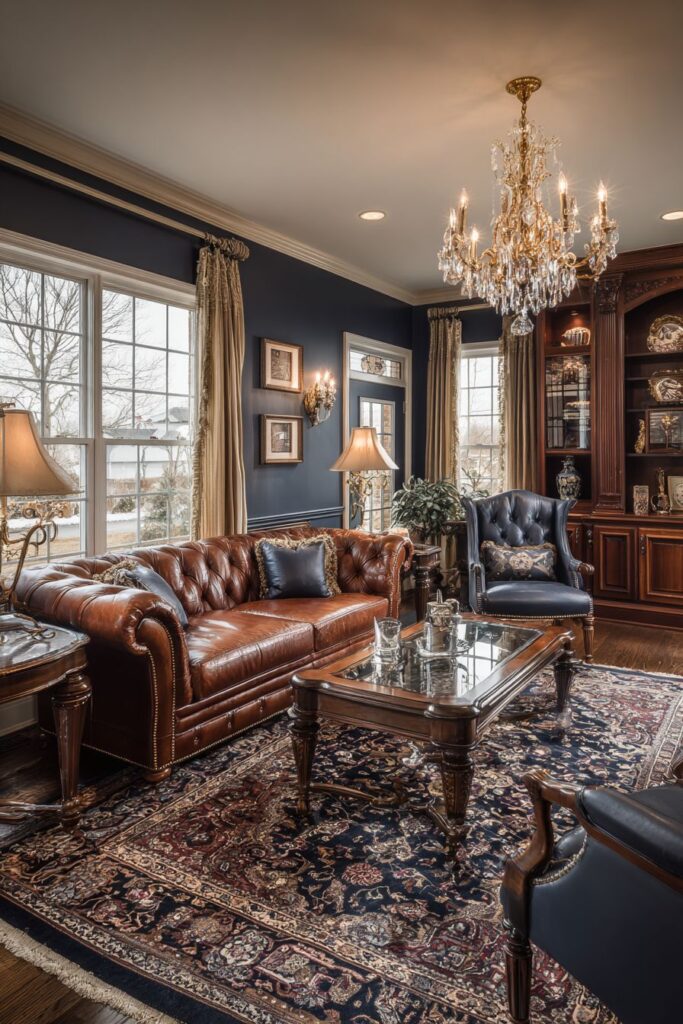 Traditional Prussian Blue Elegance