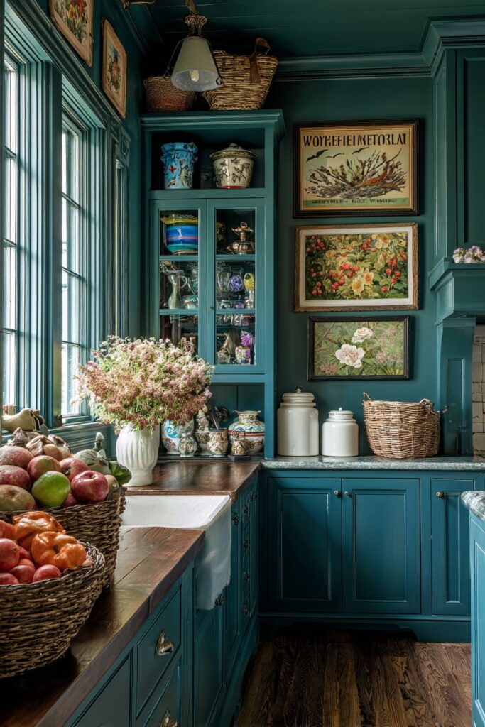 Painted Vintage Storage with Modern Accents