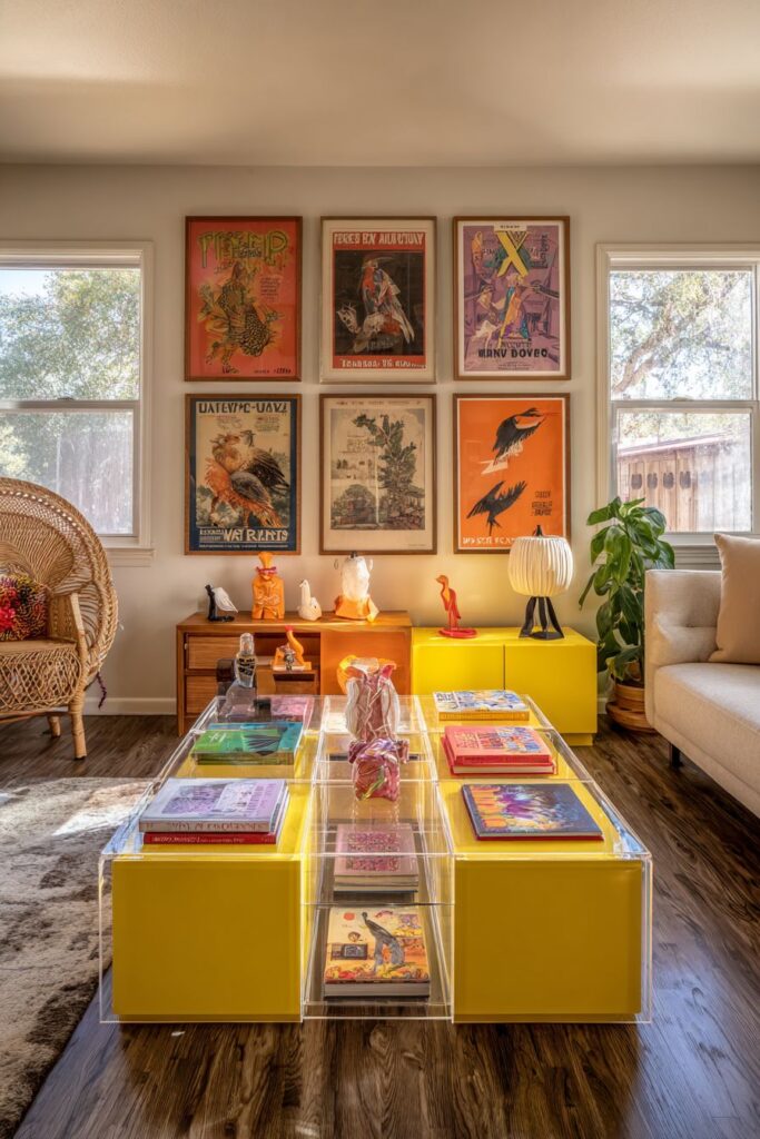 Transparent and Solid Elements in Playful Contrast