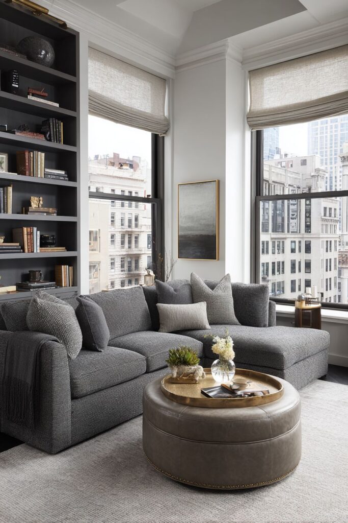 Modular Luxury in Grey Chenille