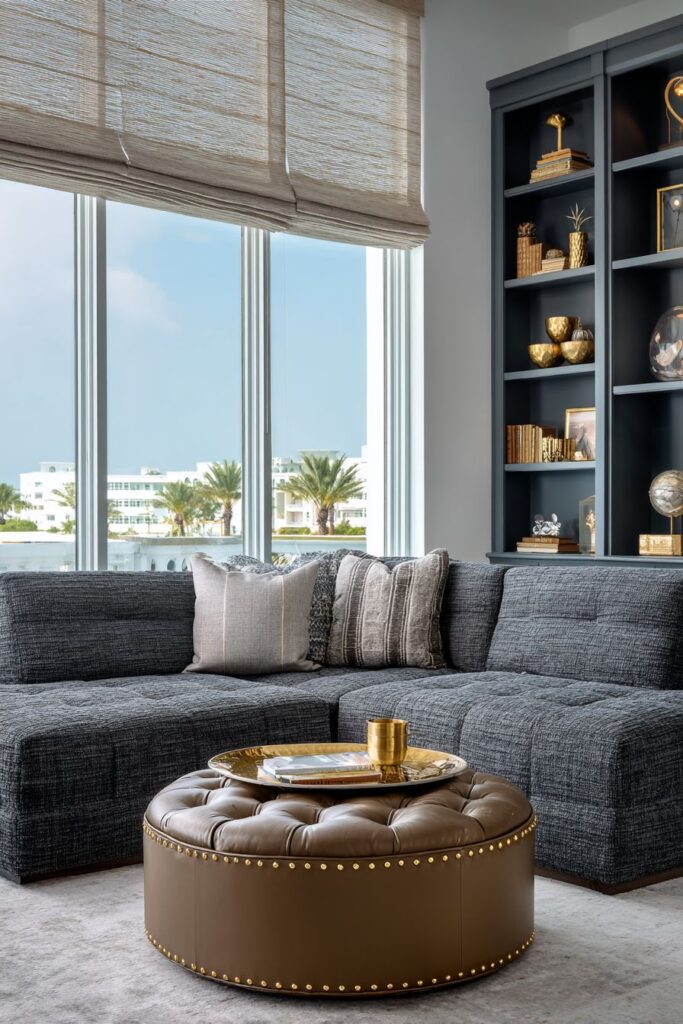 Modular Luxury in Grey Chenille