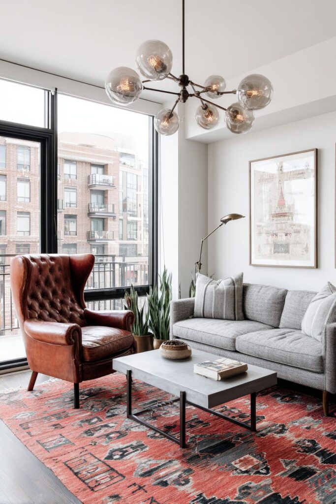 Conversational Arrangement with Global Textiles