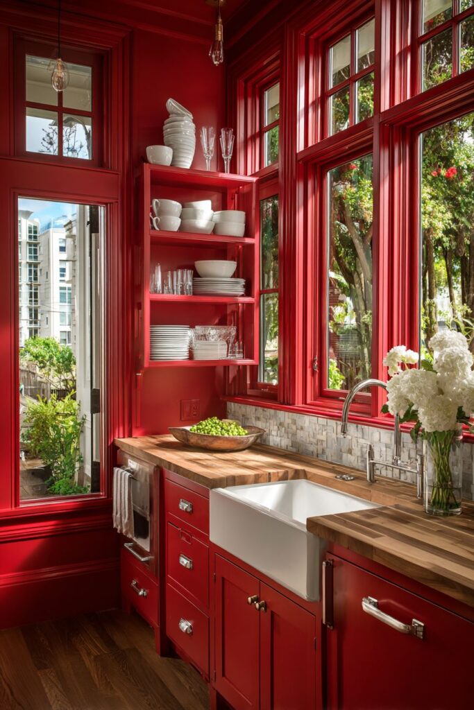 Two-Tone Red and White Balance