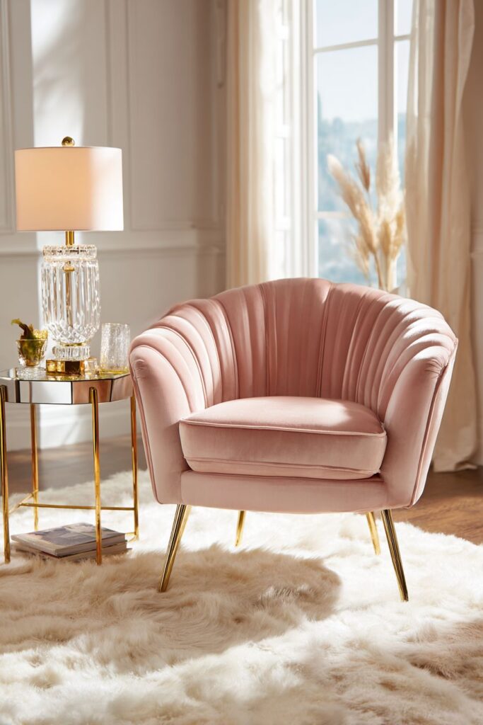Art Deco Glamour: Blush Pink Luxury