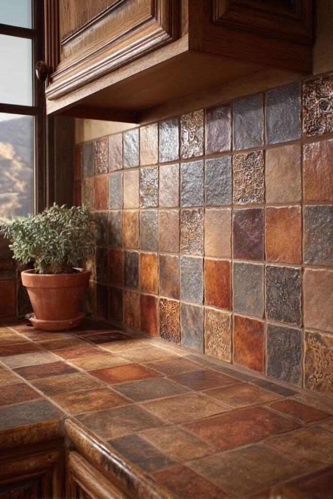  Artisan Ceramic Tile Backsplash