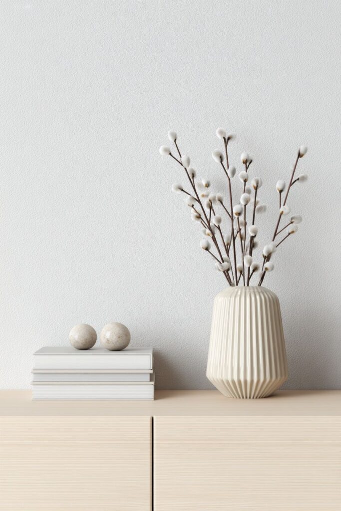 Scandinavian Console in Pale Ash with Minimalist Purity