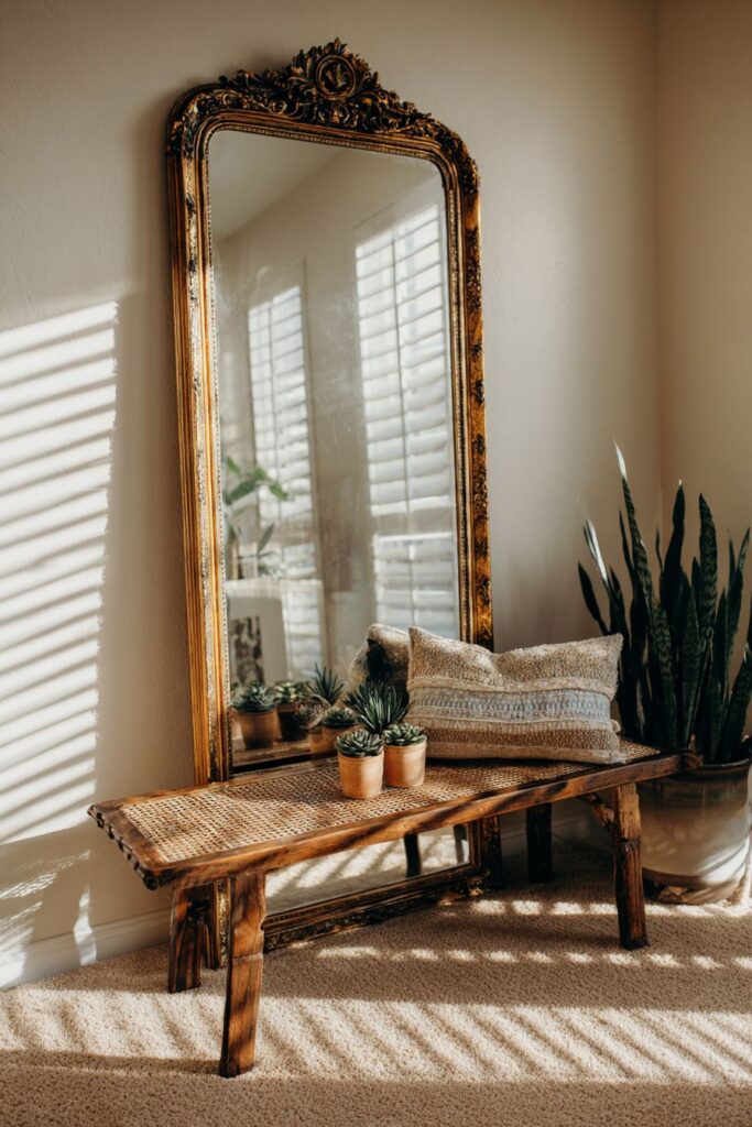 Layered Bohemian Corner with Mirror Magic