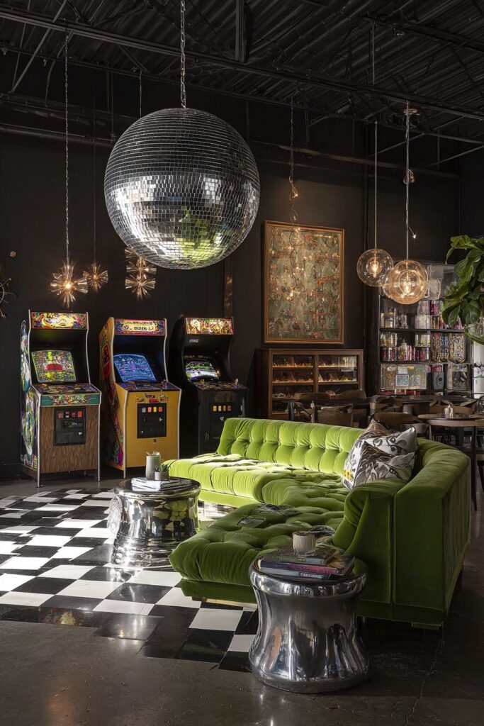 Retro-Futuristic Arcade Dreams with Geometric Boldness